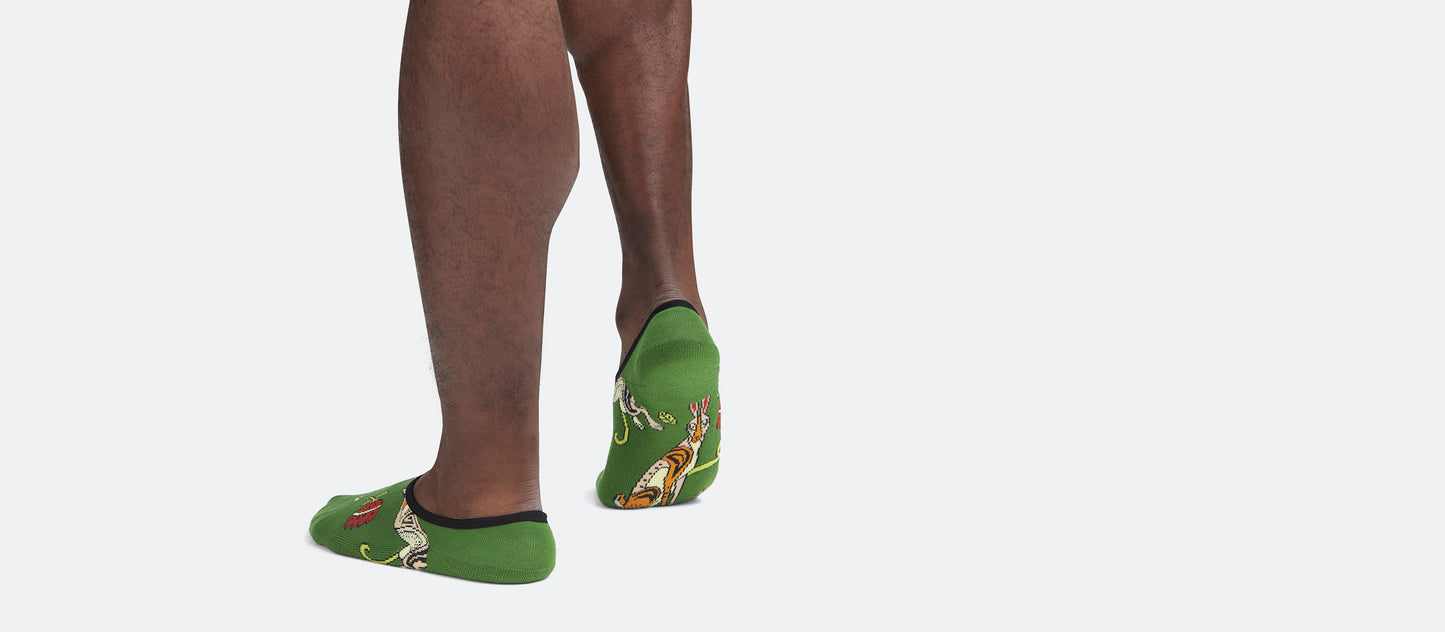 Heritage No Show Sock | Love, Flowers, & Hares