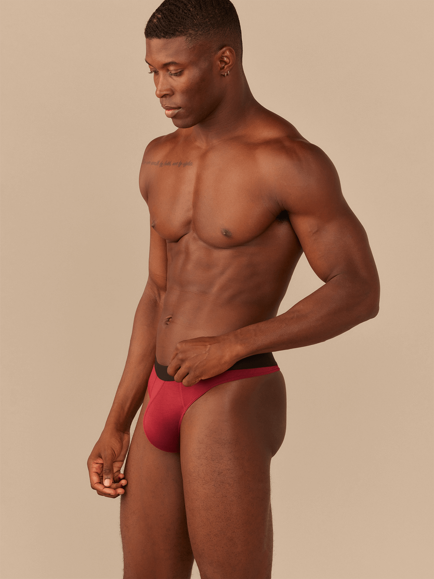 Pouch Front Thong | Cabernet