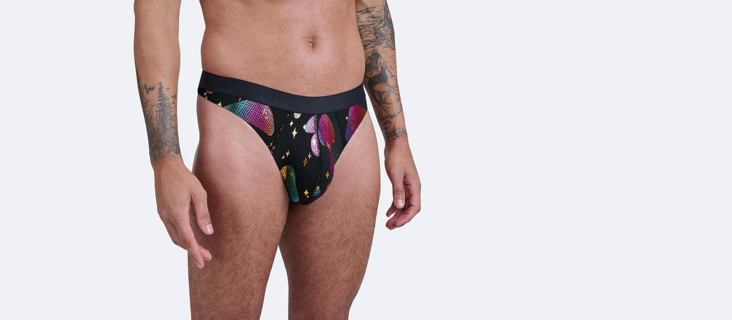 Pouch Front Thong | Disco Shrooms