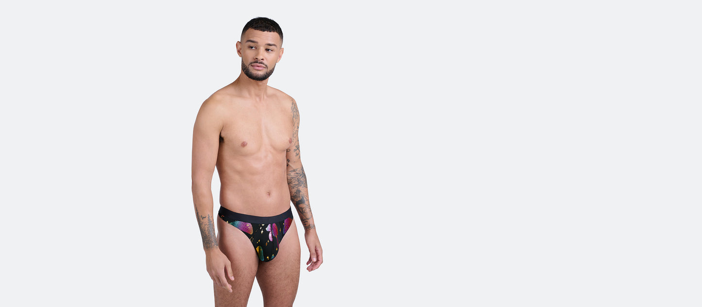 Pouch Front Thong | Disco Shrooms