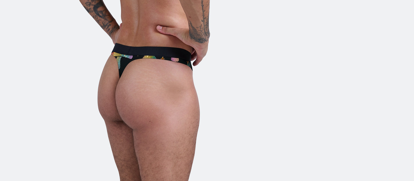 Pouch Front Thong | Disco Shrooms