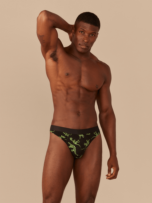 Pouch Front Thong | Electric Dino