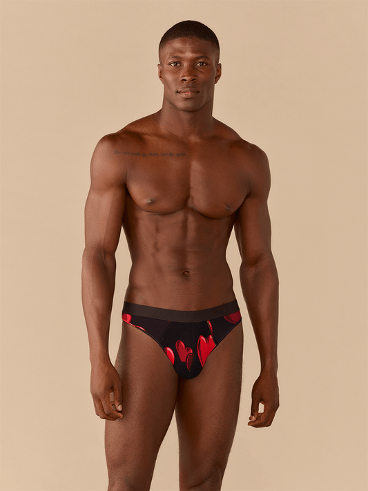 UltraModal™ Core Pouch Front Thong | Floating Hearts