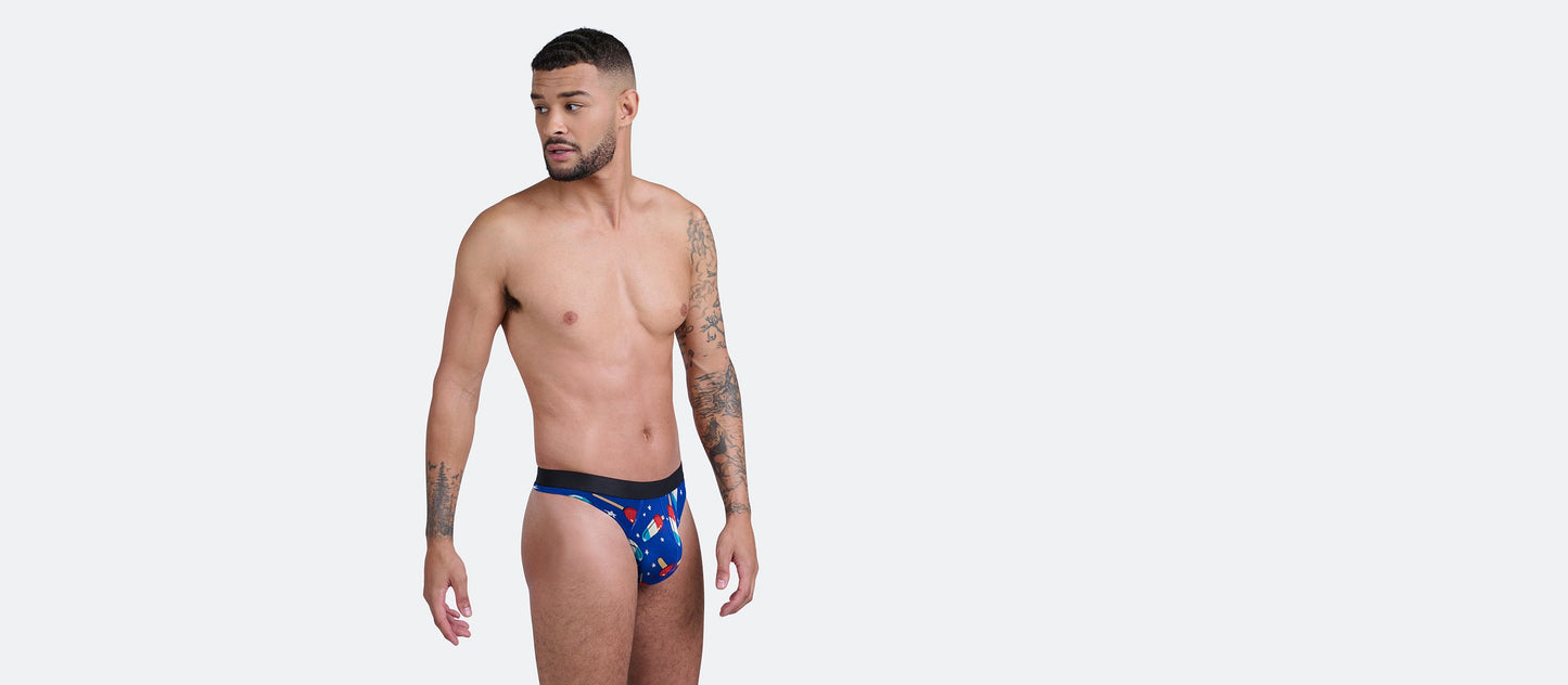 Pouch Front Thong | Patriotic Pops