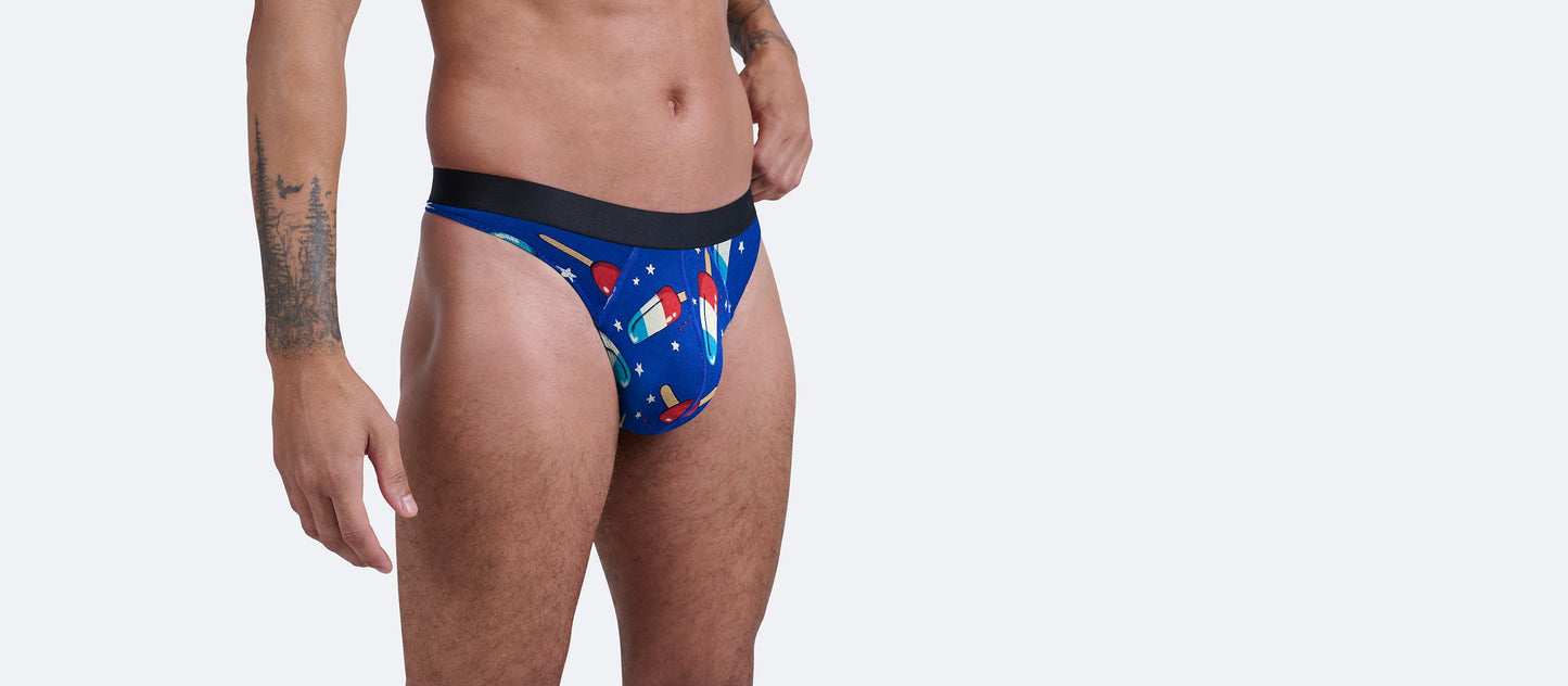 Pouch Front Thong | Patriotic Pops