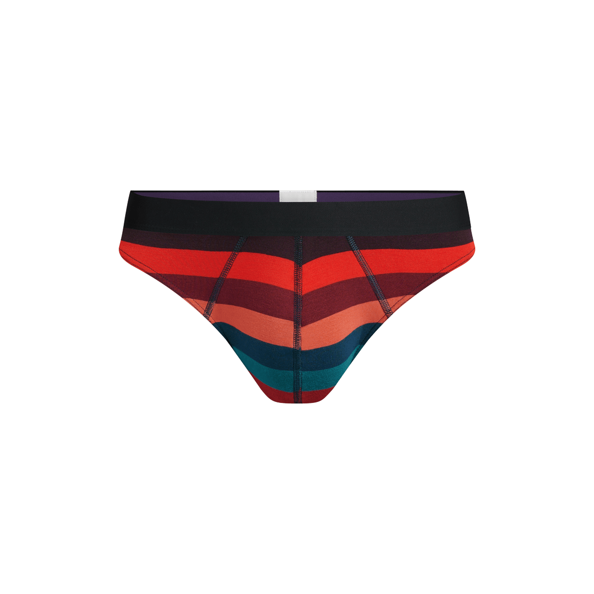 Pouch Front Thong | Bright Stripes