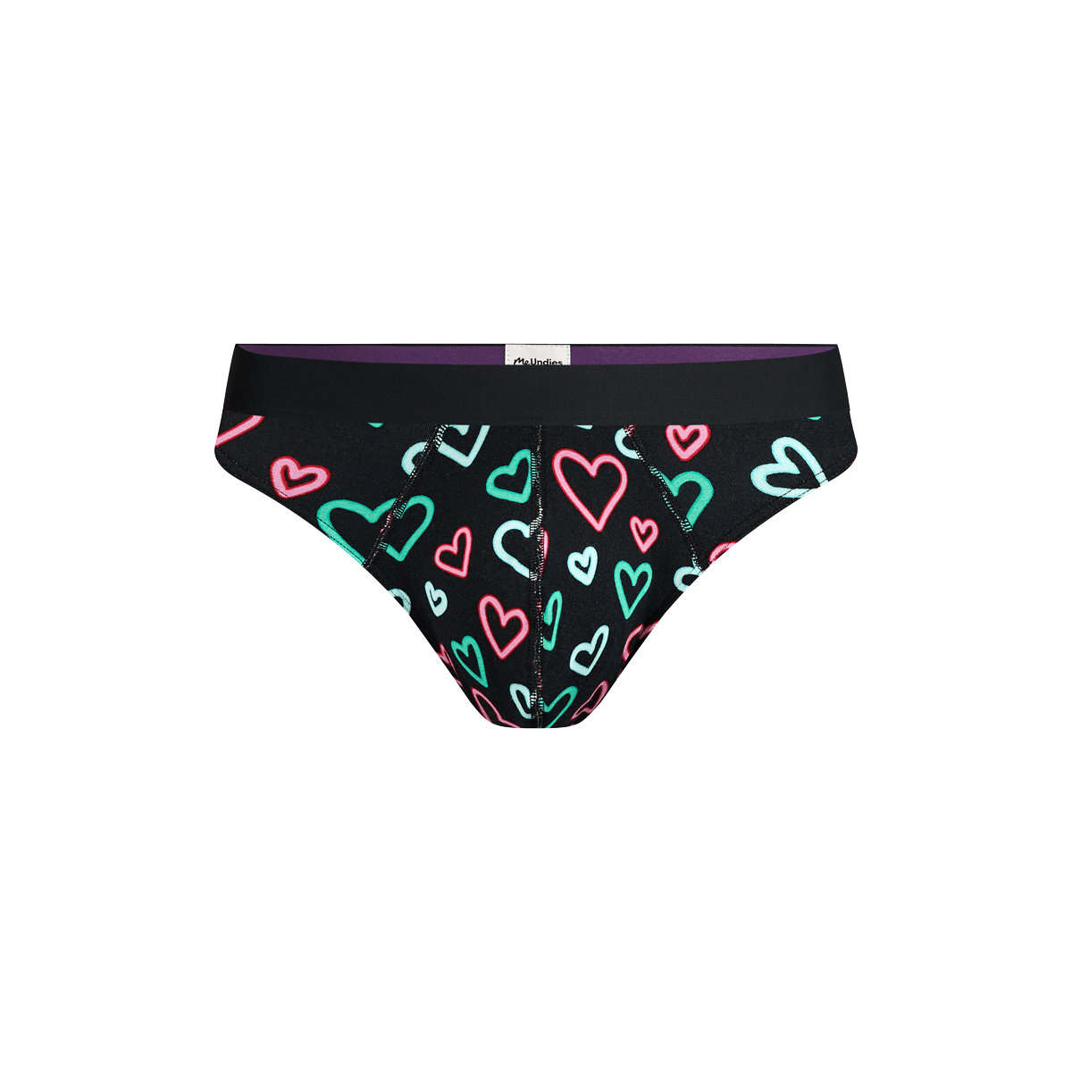 Pouch Front Thong | Electric Hearts