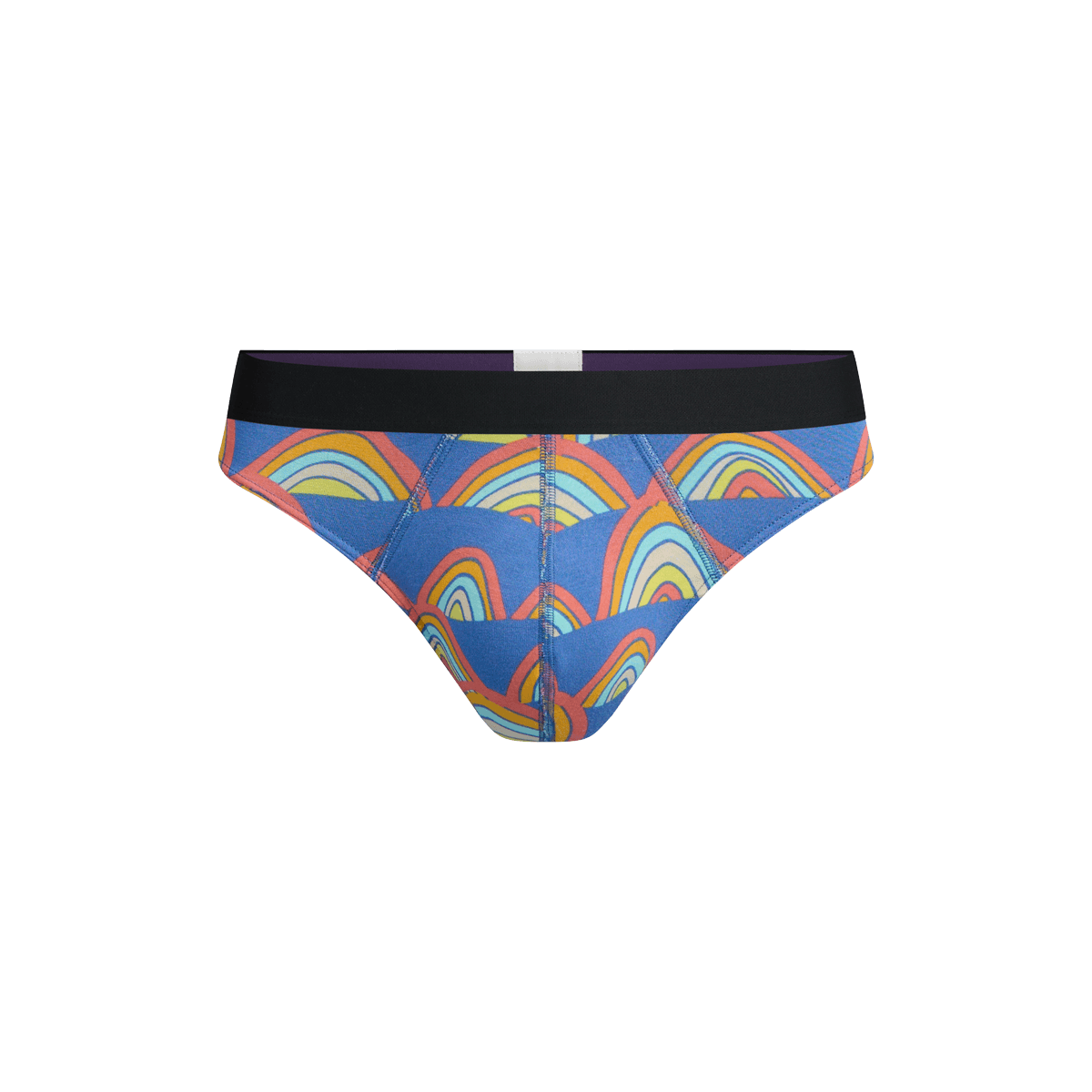 Pouch Front Thong | Retro Rainbows