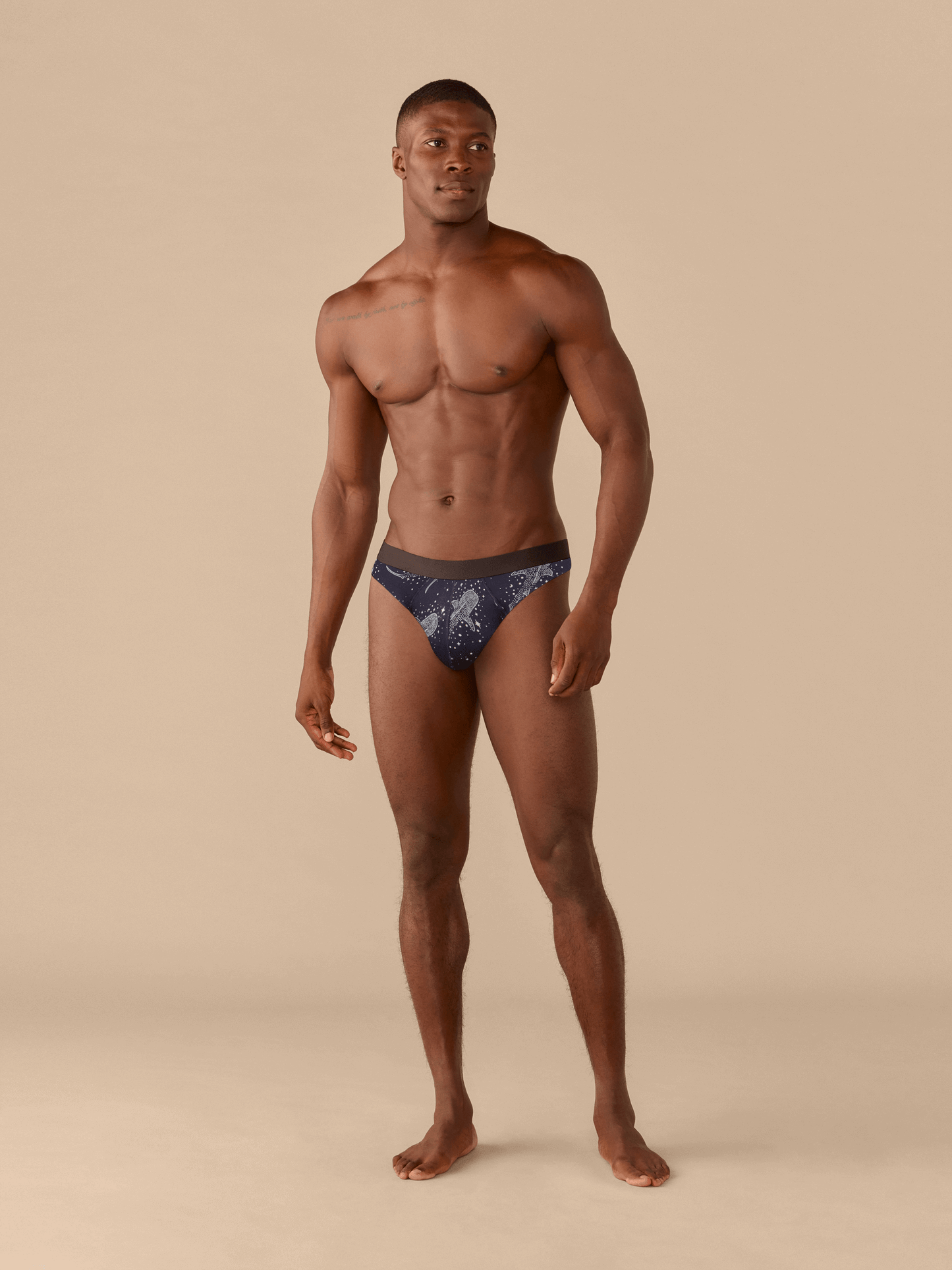 Pouch Front Thong | Starry Sharks