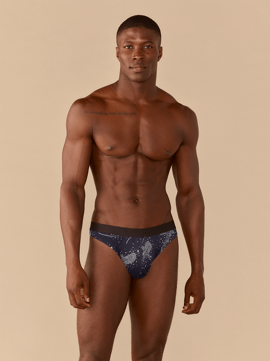 Pouch Front Thong | Starry Sharks