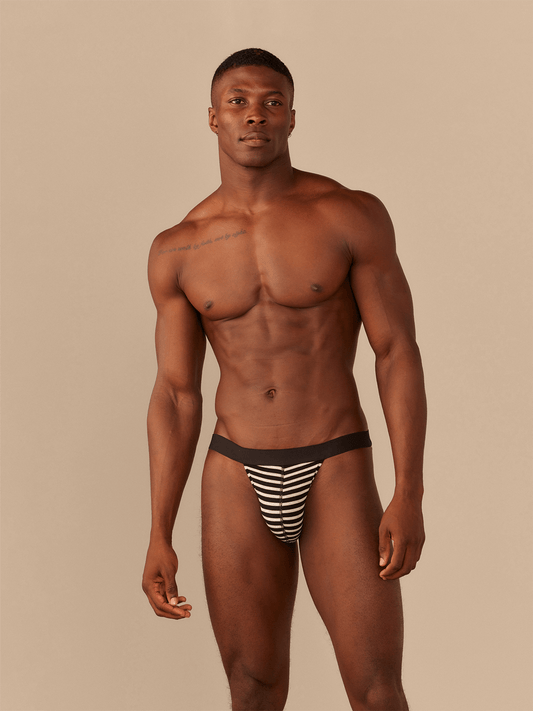 UltraModal™ Core Jockstrap | Heather Grey Stripes