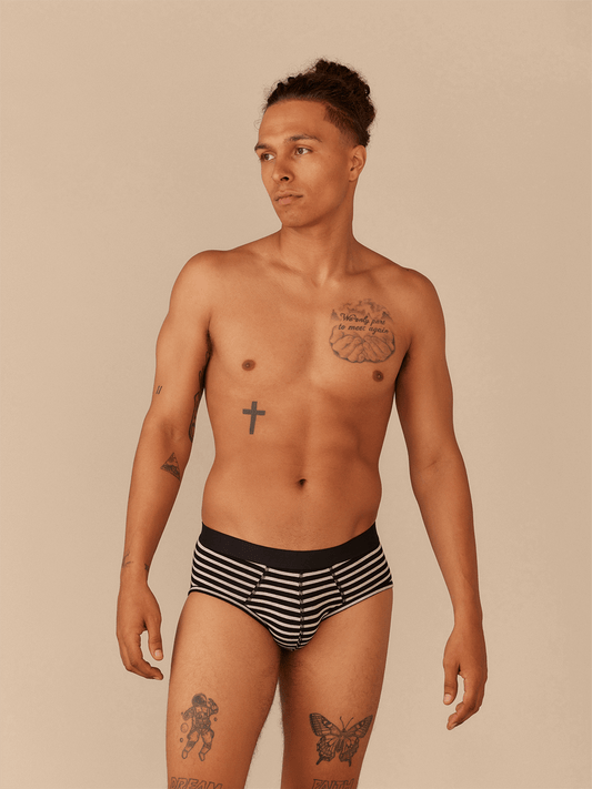 UltraModal™ Core Brief | Heather Grey Stripes