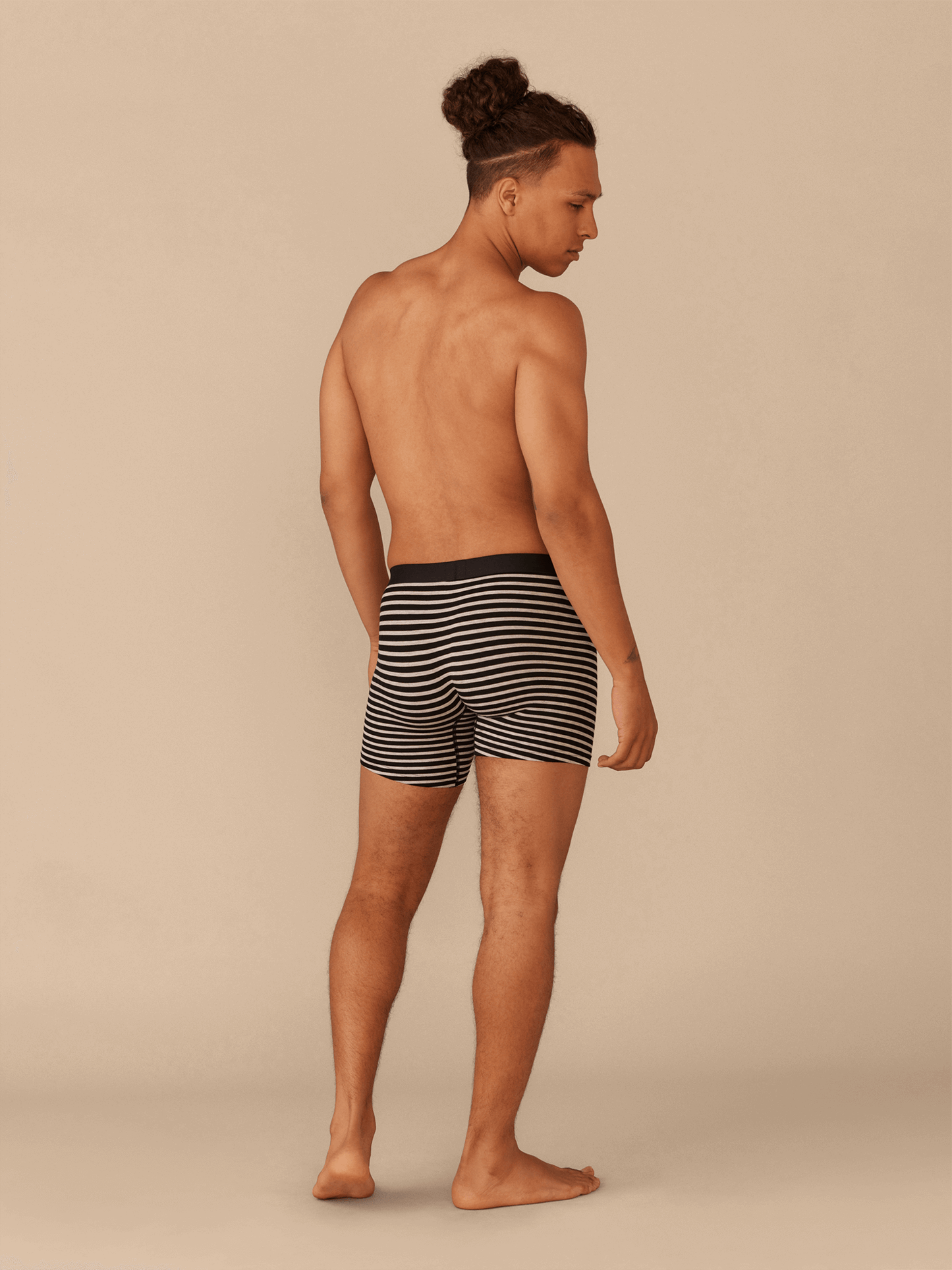 Boxer Brief | Heather Grey Stripes