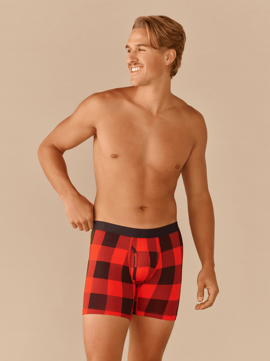 Boxer Brief w/ Fly | Buffalo Plaid