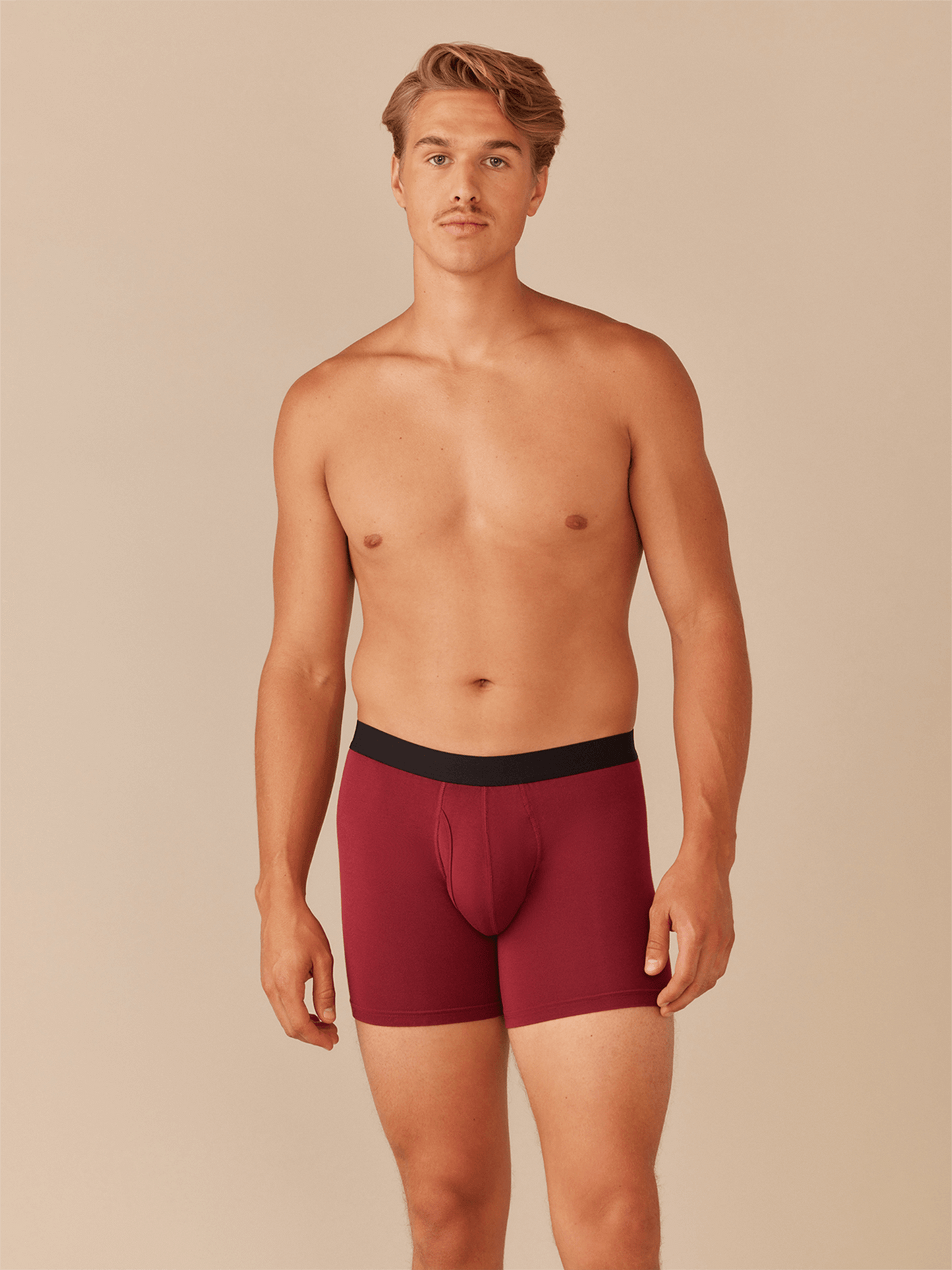 Boxer Brief w/ Fly | Cabernet