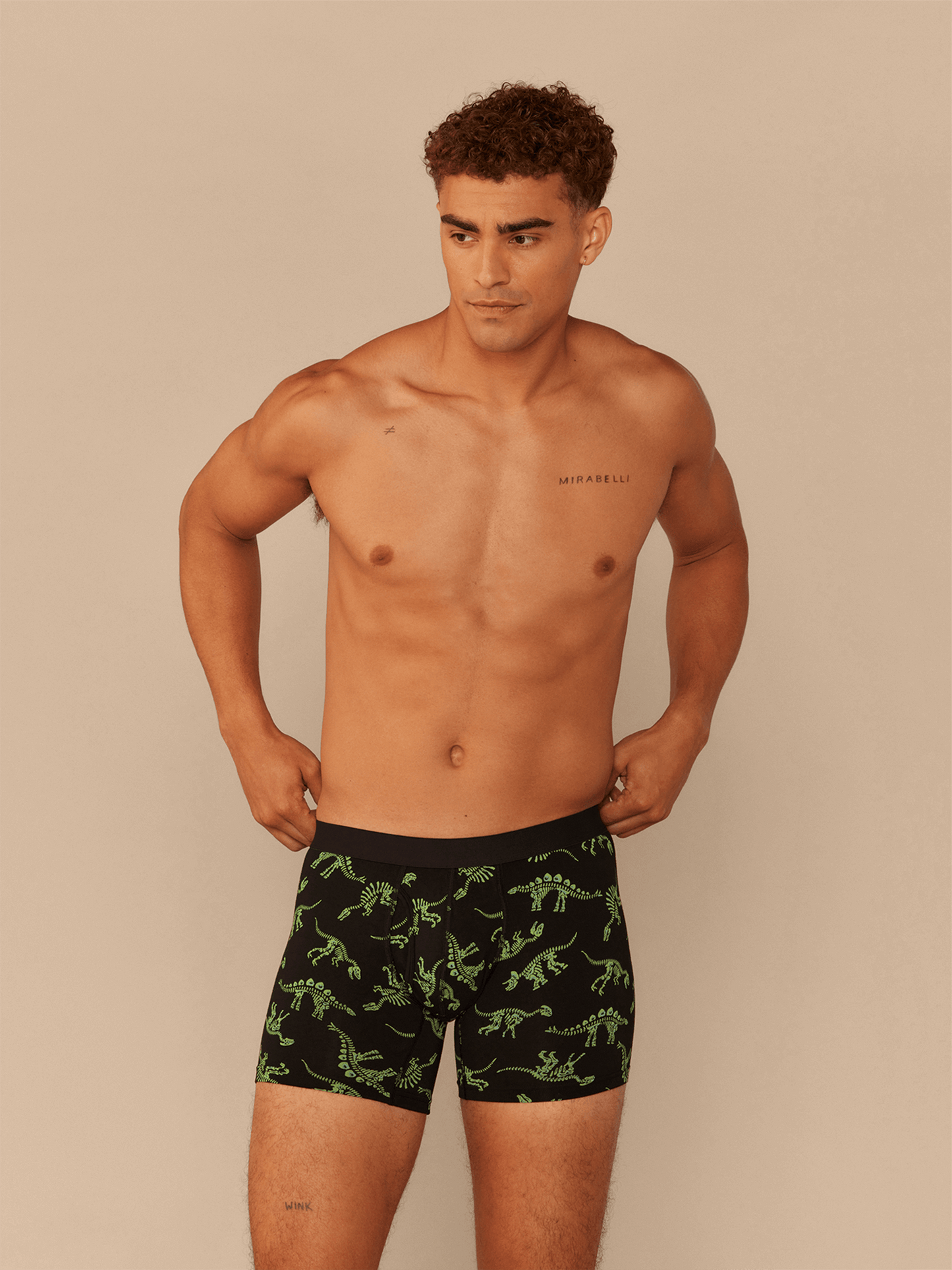 Boxer Brief w/ Fly | Electric Dino