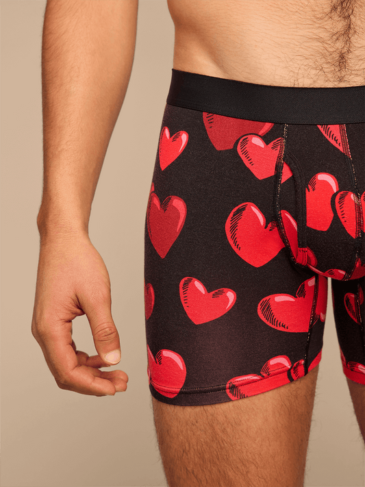 UltraModal™ Core Boxer Brief w/ Fly | Floating Hearts