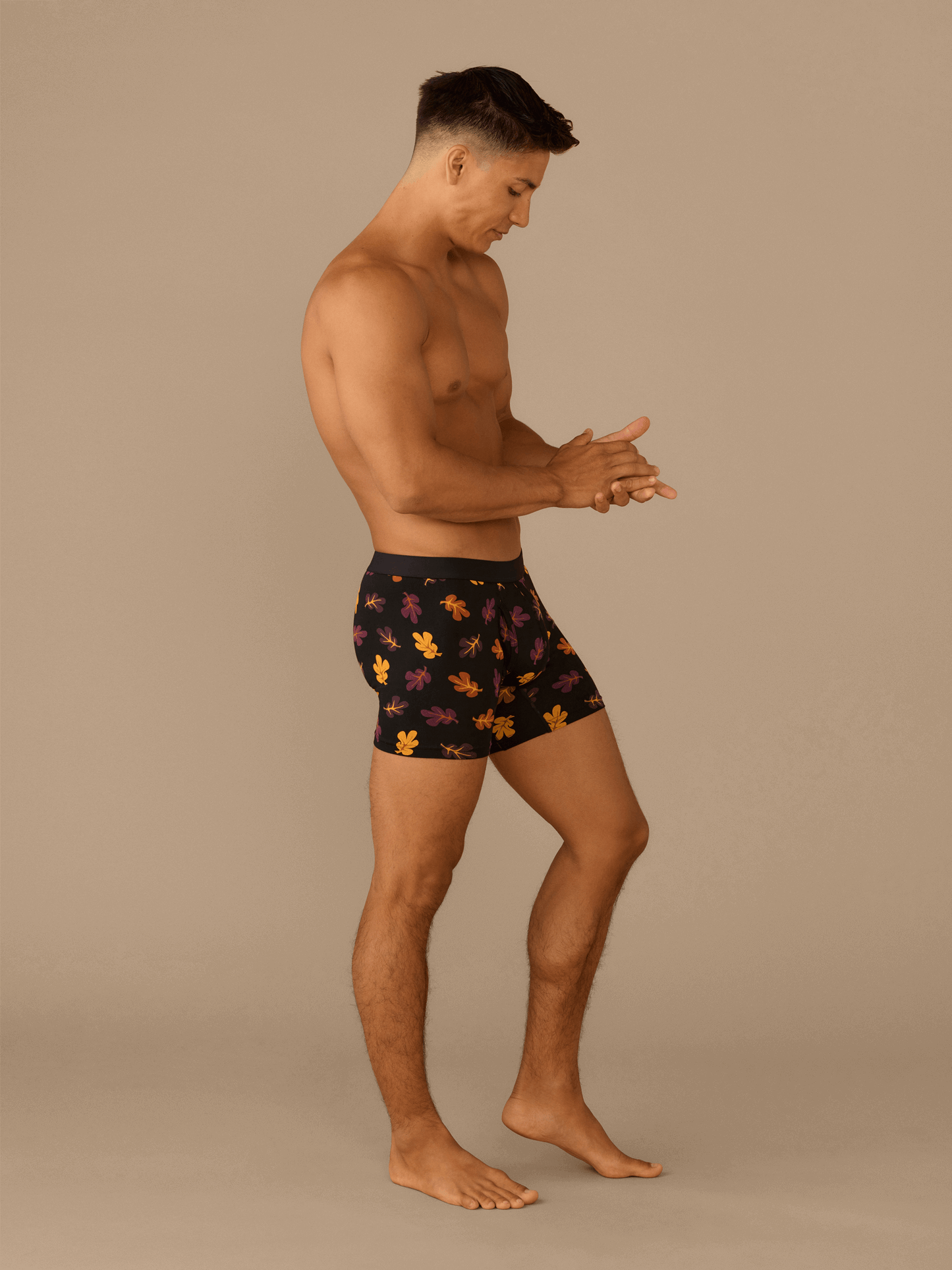 Boxer Brief w/ Fly | Fall Leaves