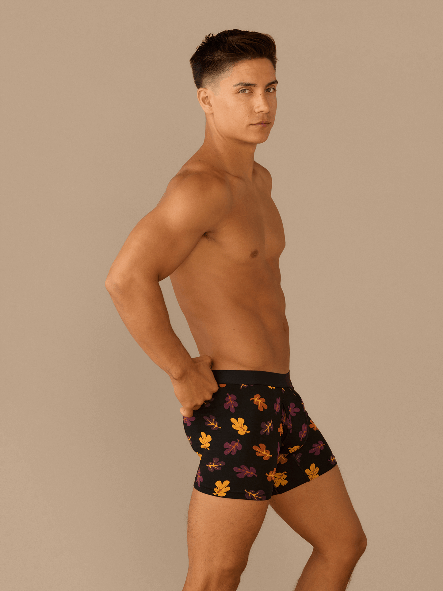 Boxer Brief w/ Fly | Fall Leaves