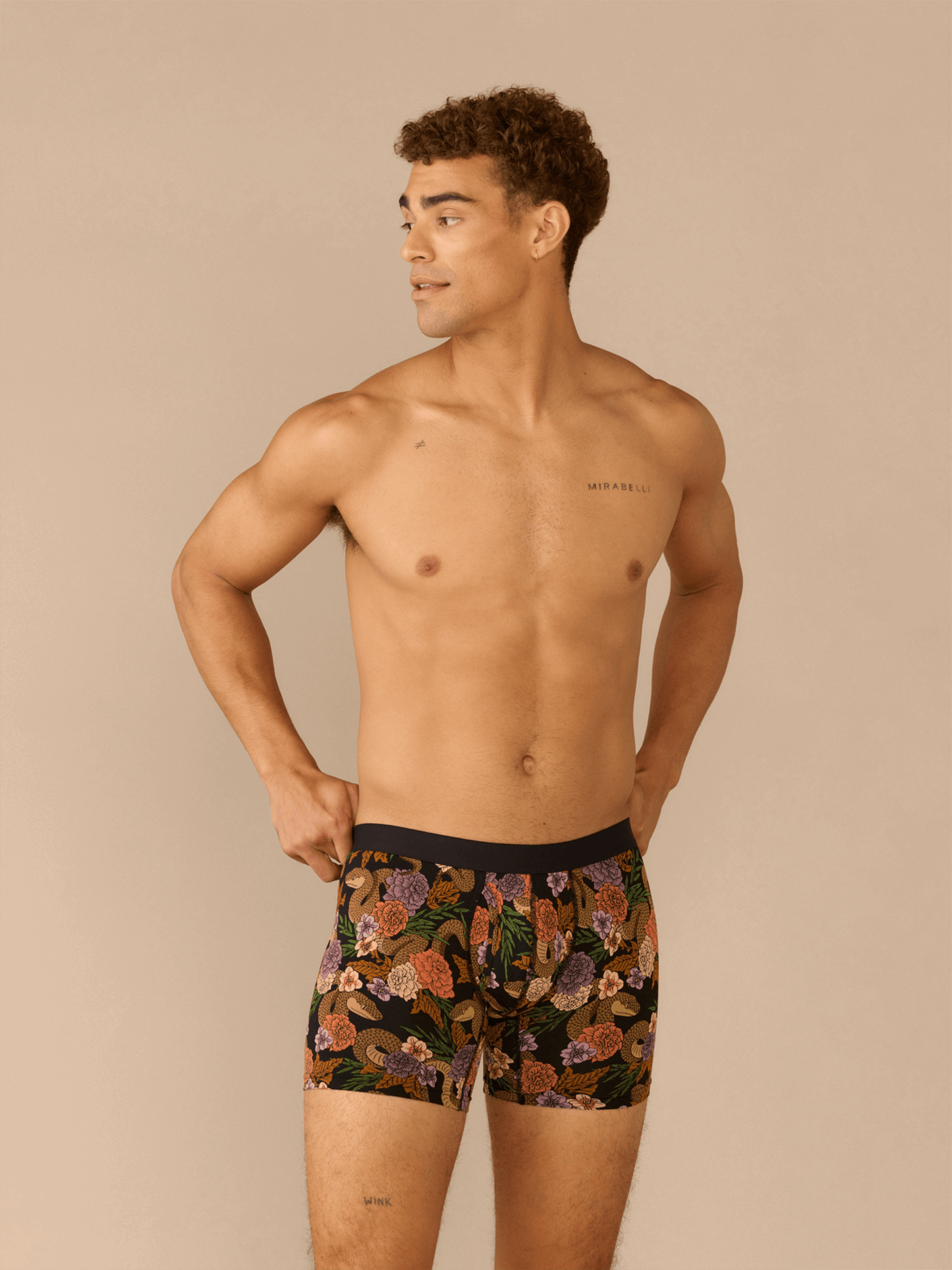 Boxer Brief w/ Fly | Garden Snake