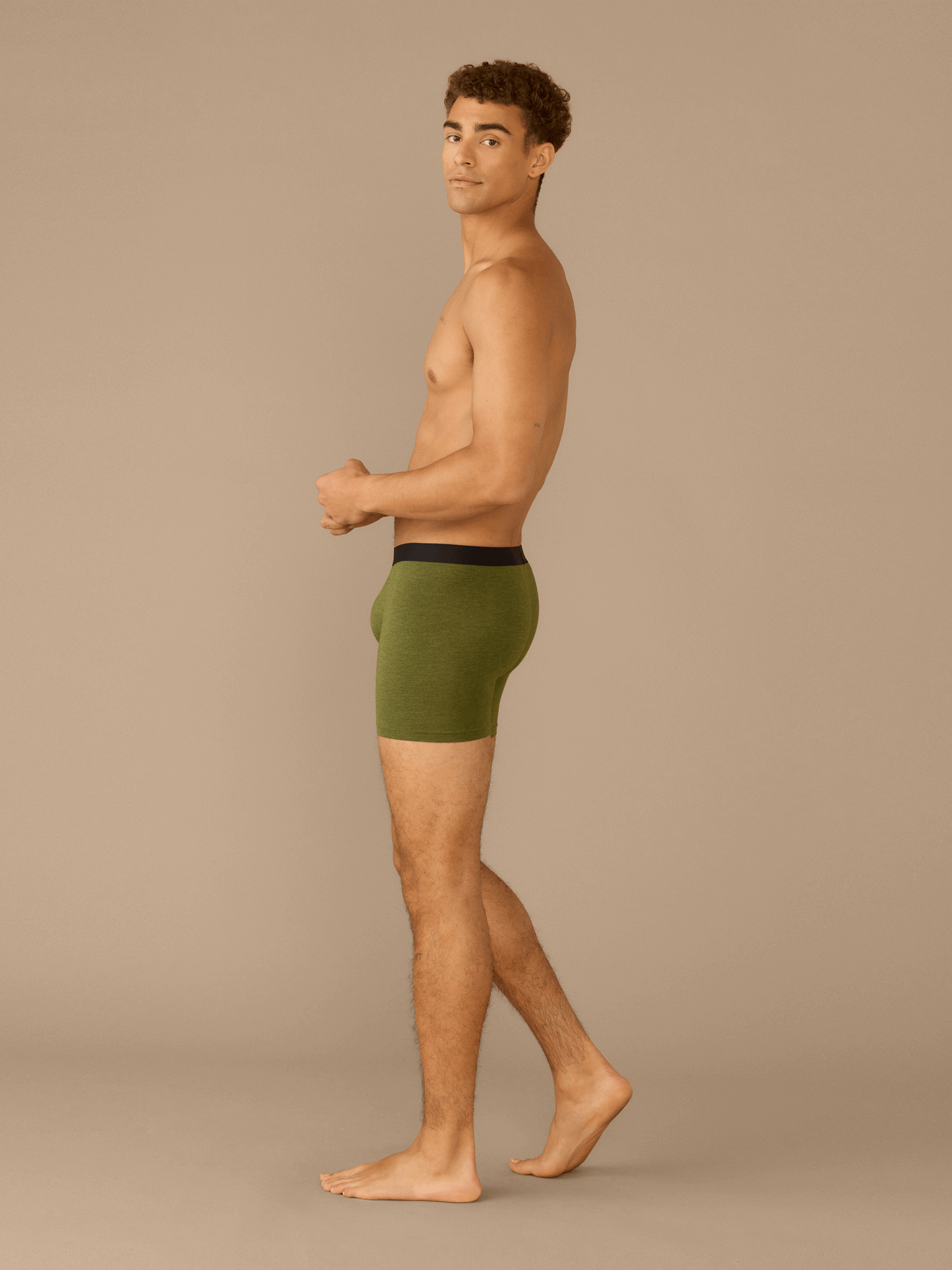 Boxer Brief w/ Fly | Heather Olive