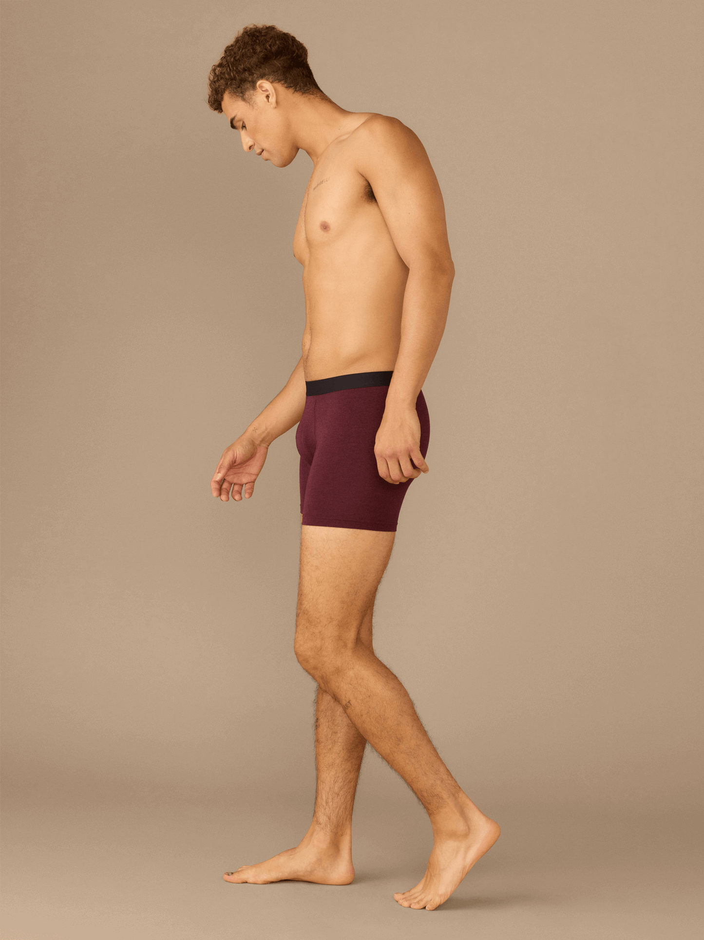 Boxer Brief w/ Fly | Heather Wine