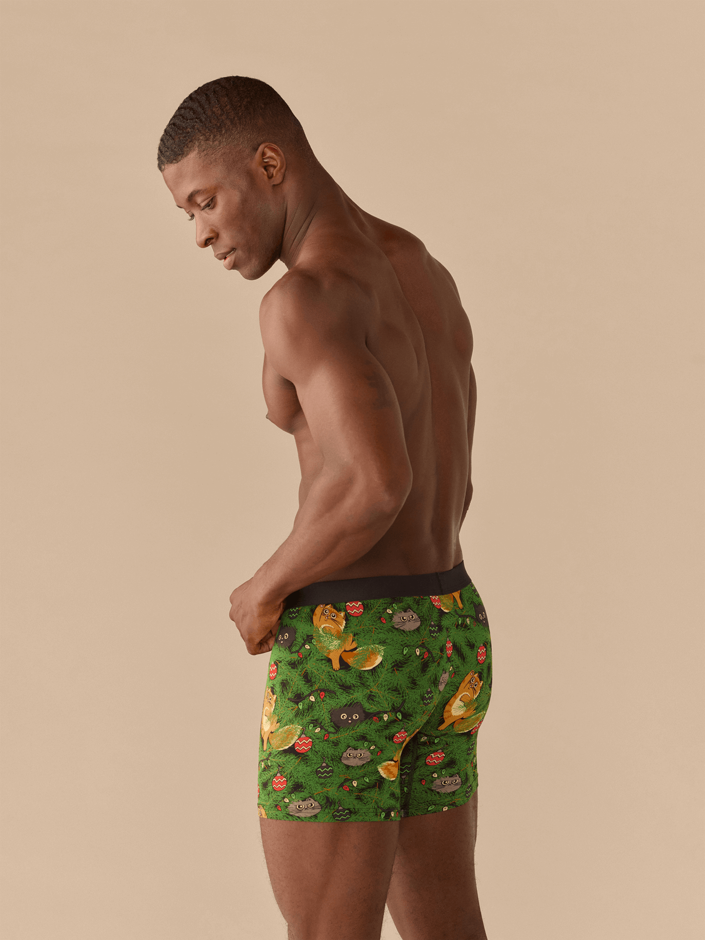 Boxer Brief w/ Fly | Meowy Christmas