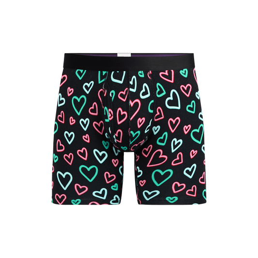 Boxer Brief w/ Fly | Electric Hearts