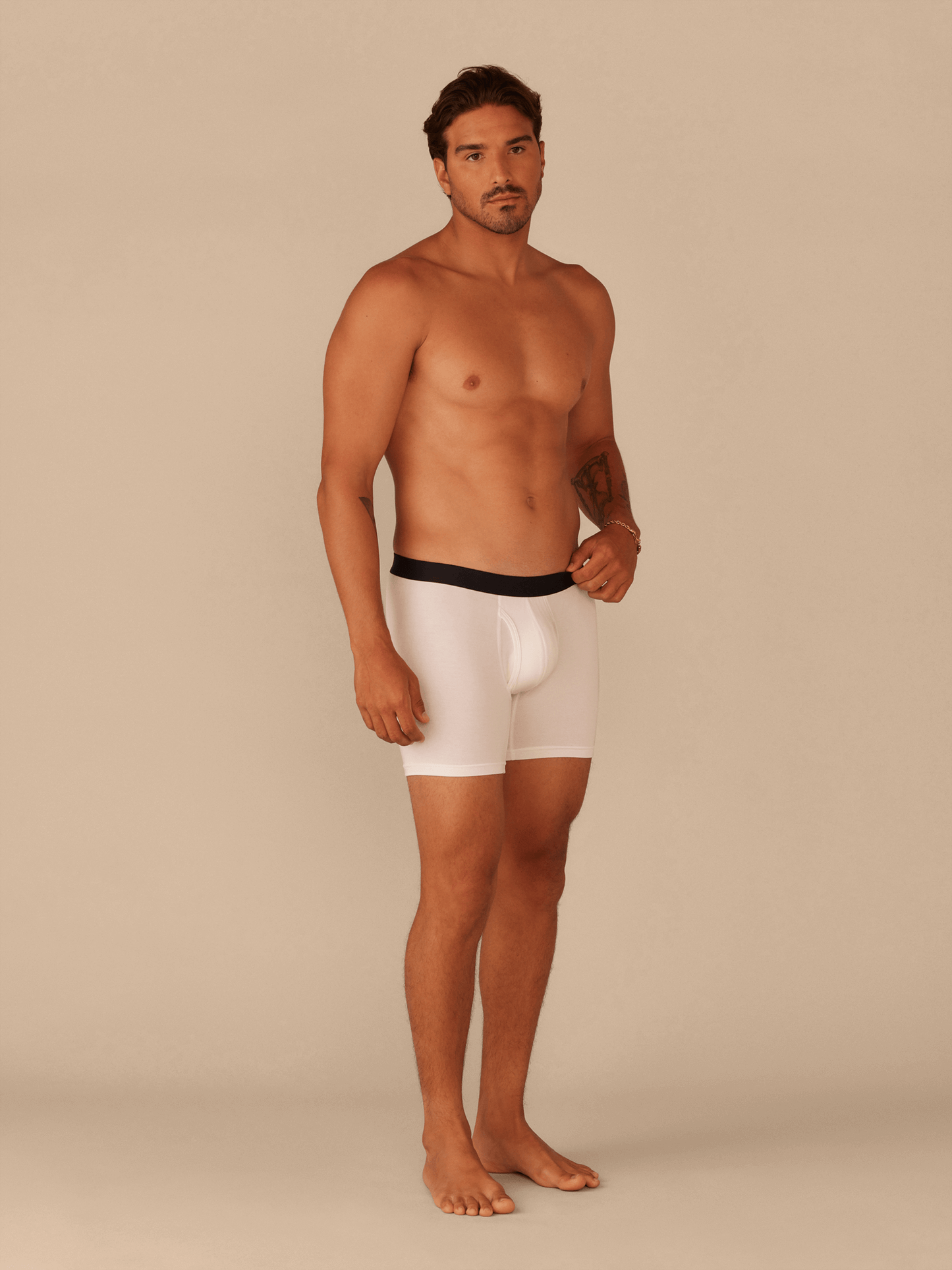 Boxer Brief w/ Fly | White