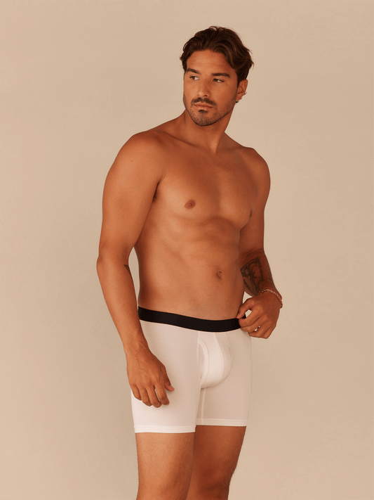 Boxer Brief w/ Fly | White