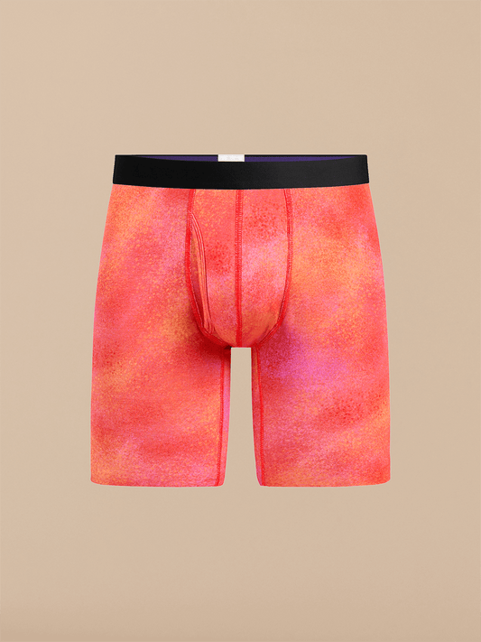 Long Boxer Brief w/ Fly | Airbrush Orange