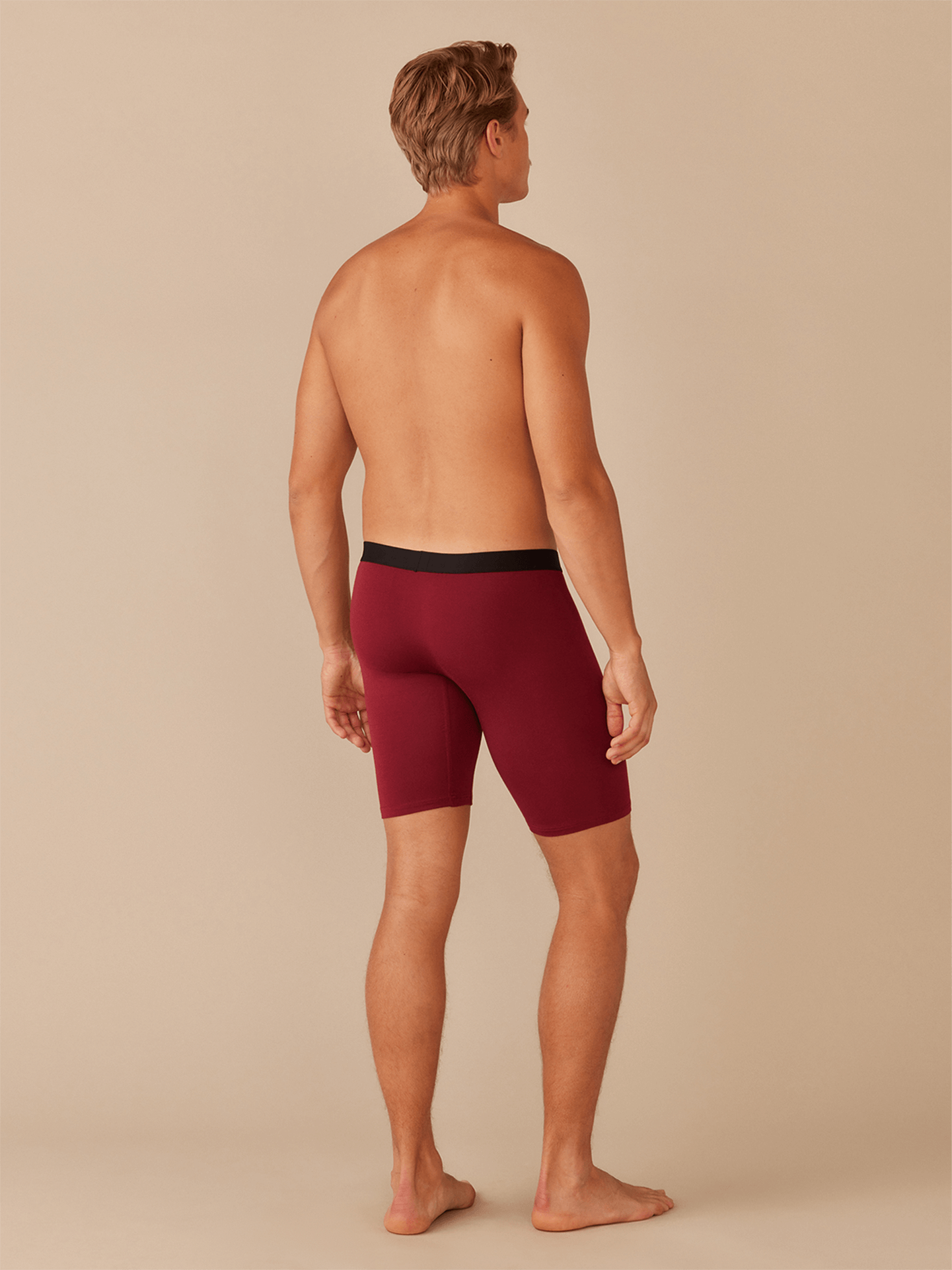 Long Boxer Brief w/ Fly | Cabernet