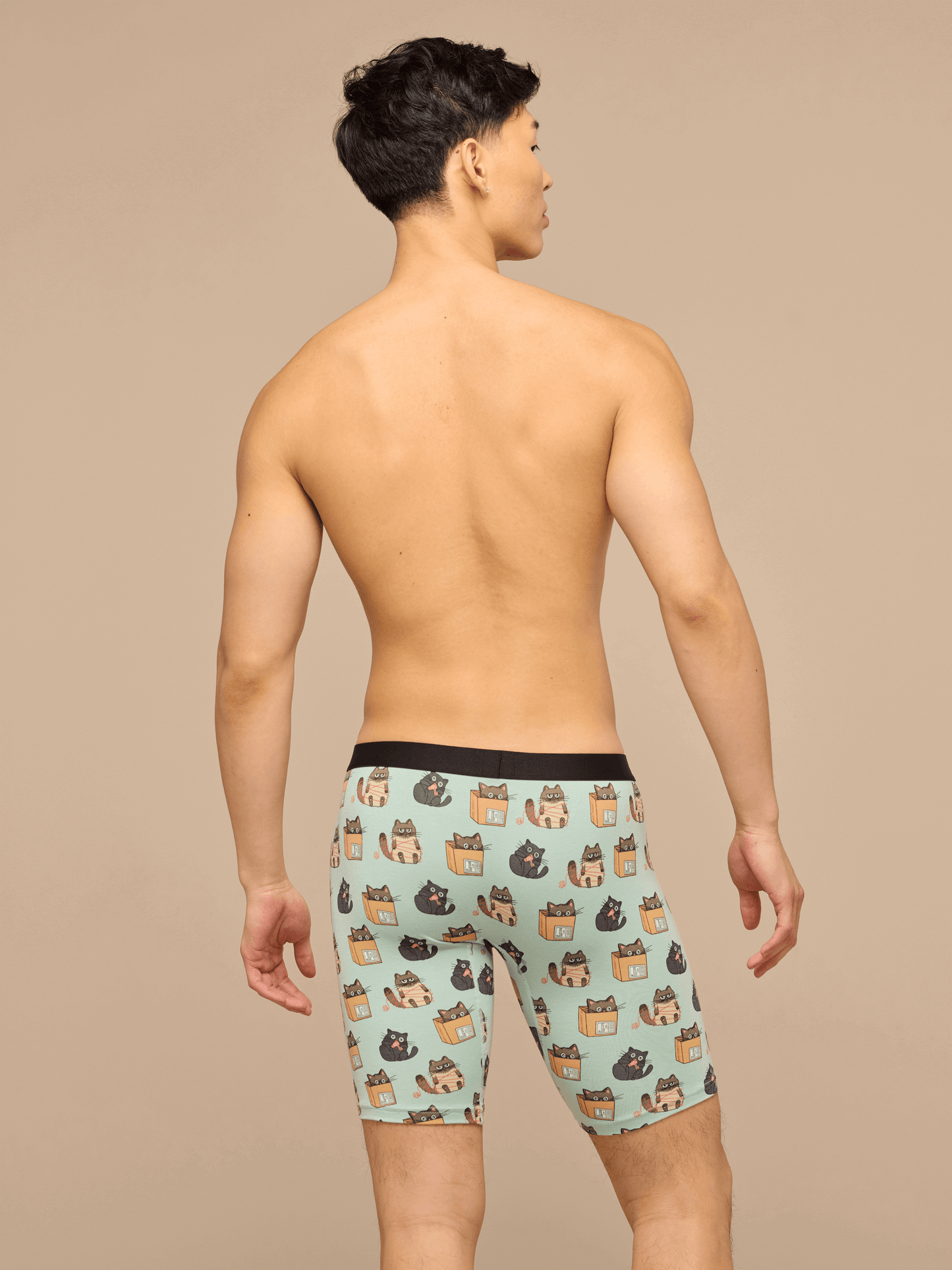 UltraModal™ Core Long Boxer Brief w/ Fly | Cats Being Cats