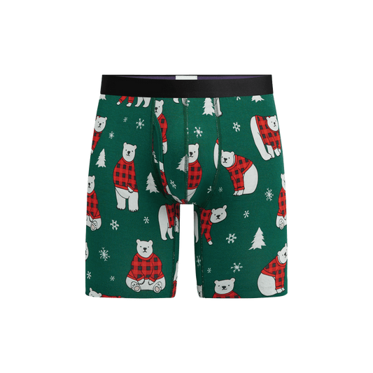 Long Boxer Brief w/ Fly | Cozy Bears