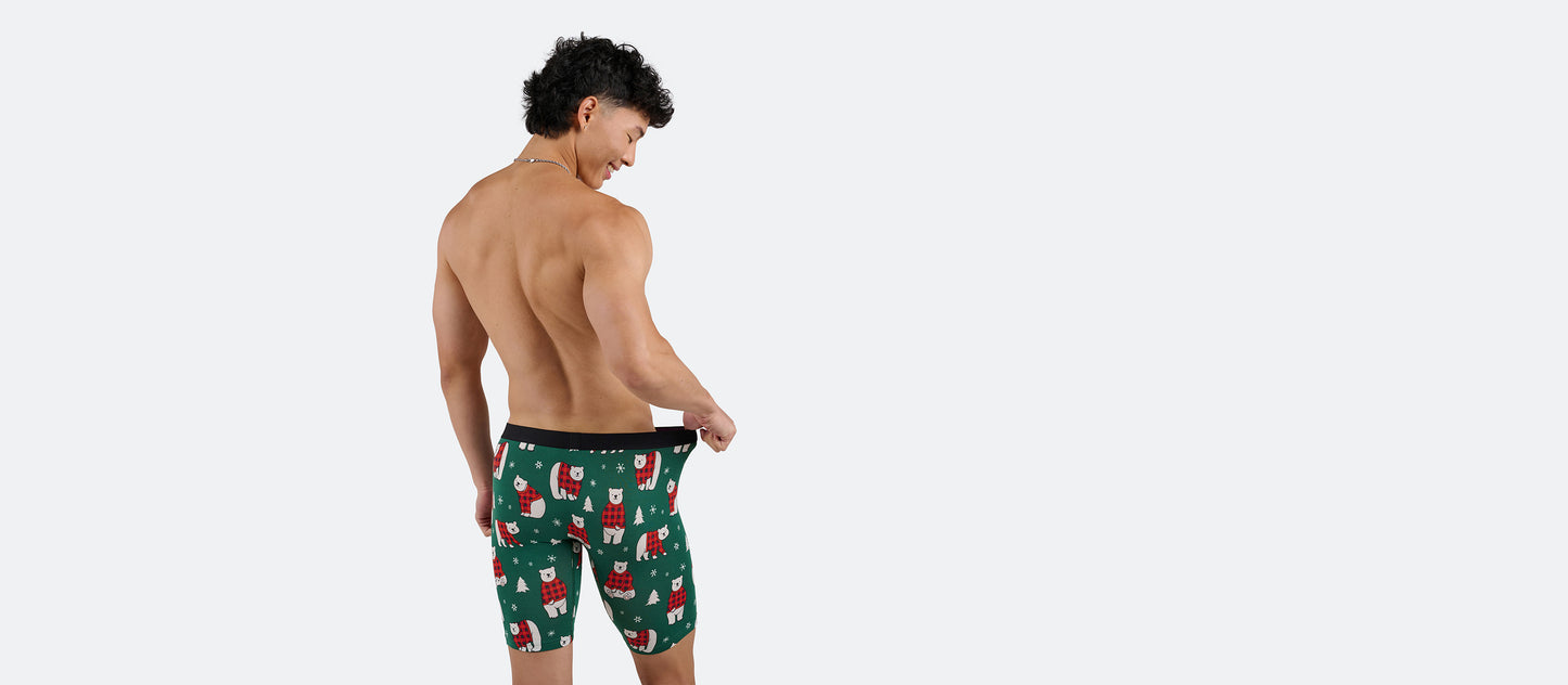 Long Boxer Brief w/ Fly | Cozy Bears