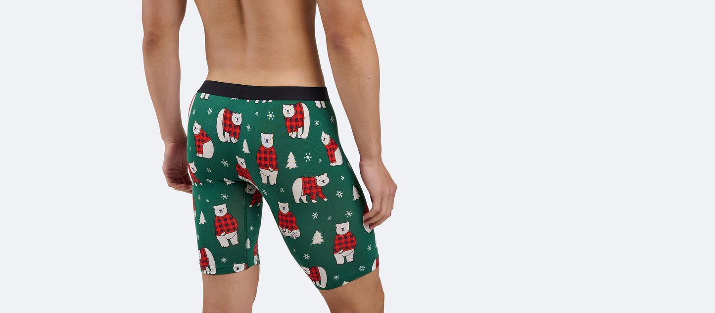 Long Boxer Brief w/ Fly | Cozy Bears