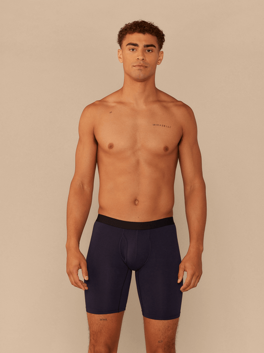 Long Boxer Brief w/ Fly | Dark Sapphire