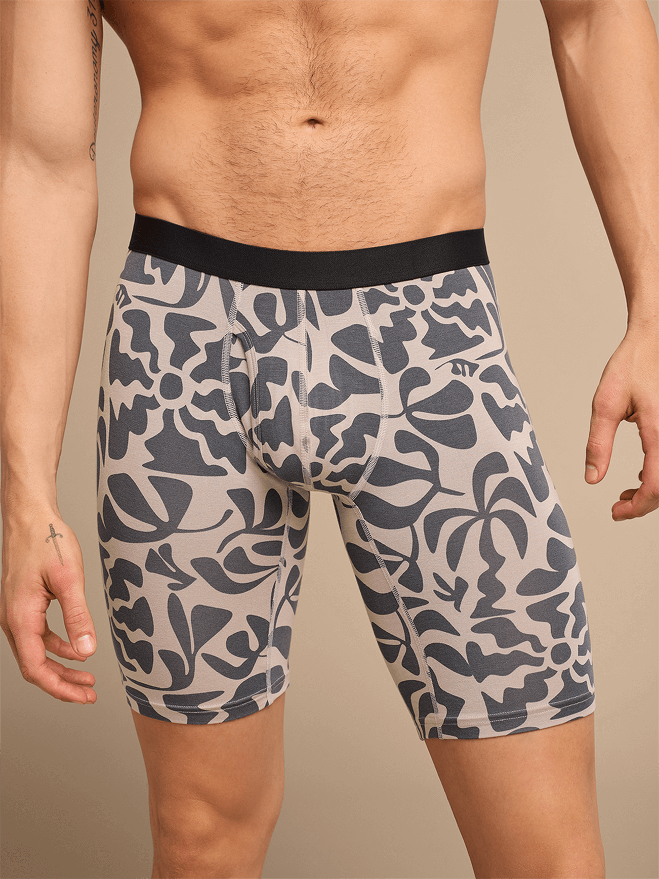 UltraModal™ Core Long Boxer Brief w/ Fly 3-Pack | Beach Boheme Grey Pack