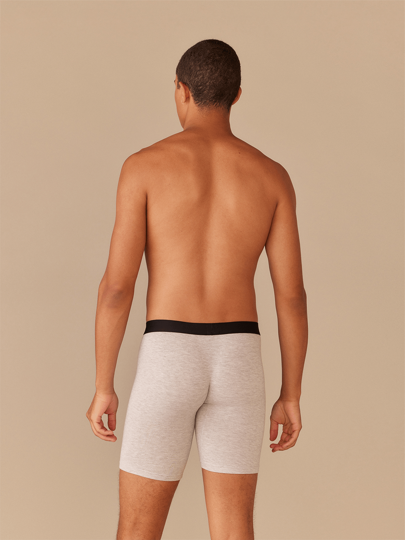 Long Boxer Brief w/ Fly | Heather Grey