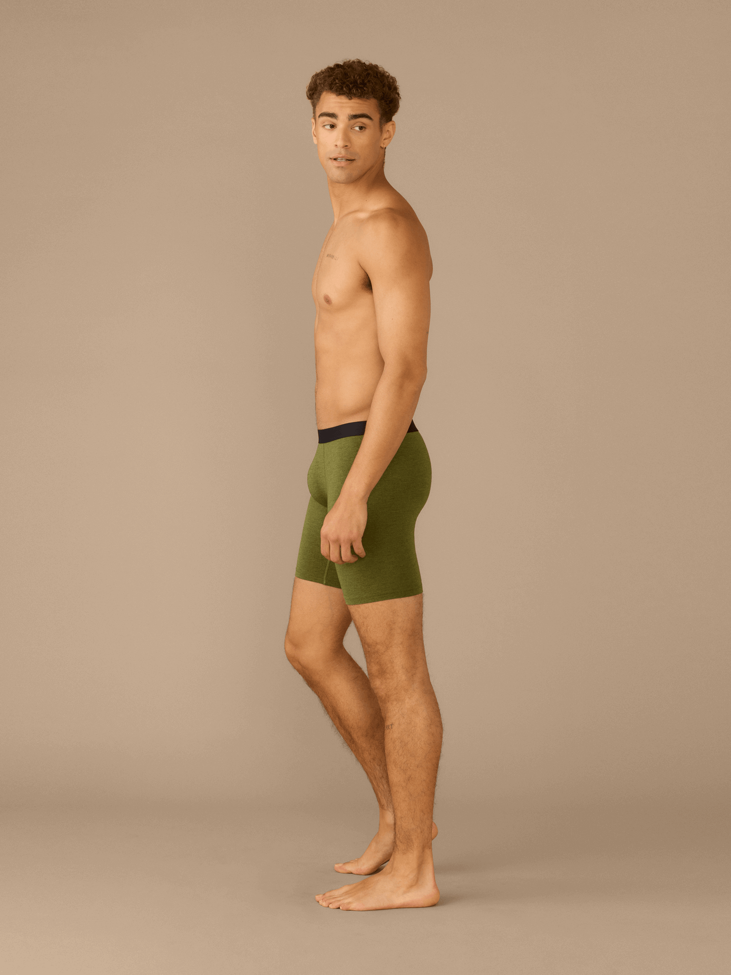 Long Boxer Brief w/ Fly | Heather Olive