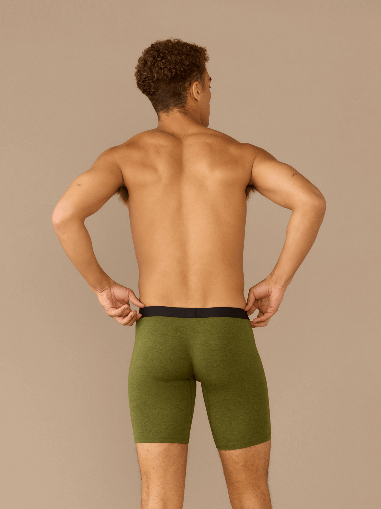 Long Boxer Brief w/ Fly | Heather Olive