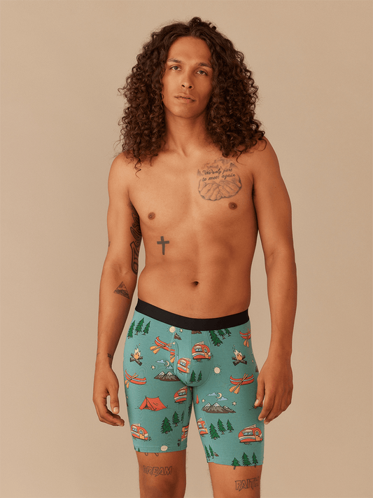 Long Boxer Brief w/ Fly | Happy Camper