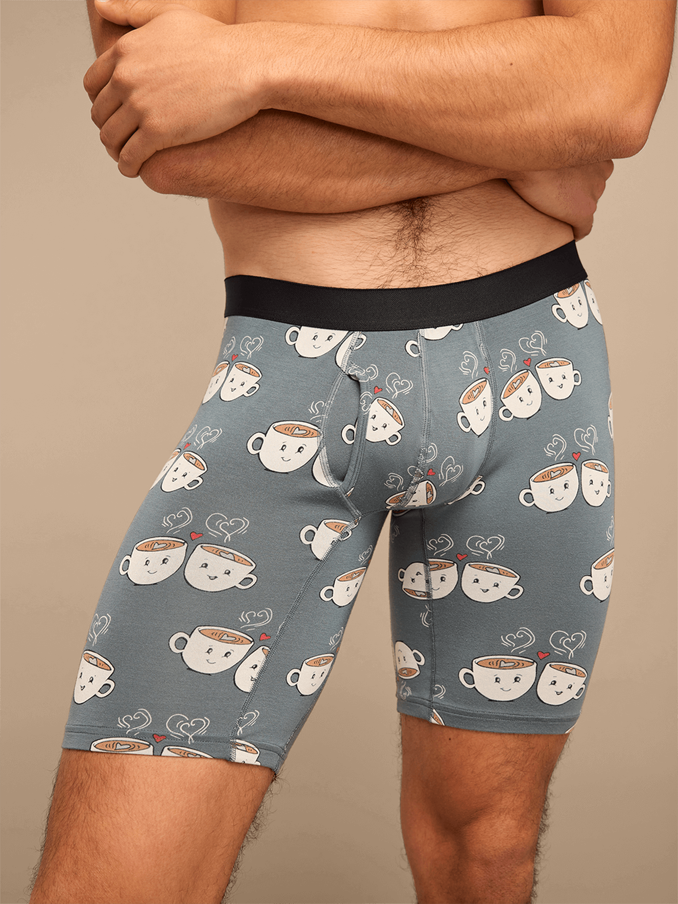 UltraModal™ Core Long Boxer Brief w/ Fly | Love You A Latte