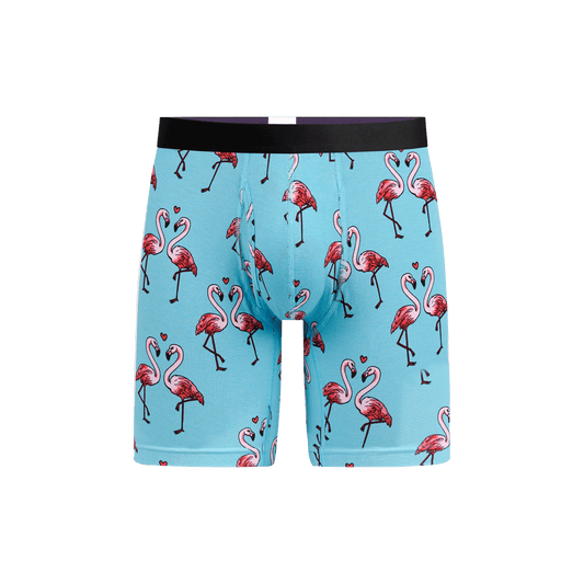 Long Boxer Brief w/ Fly | Love Birds