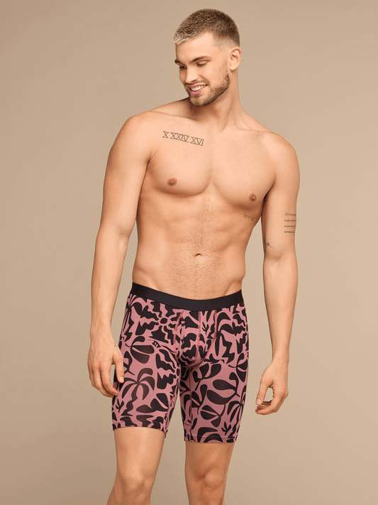 UltraModal™ Core Long Boxer Brief w/ Fly | Mauve Heatwave
