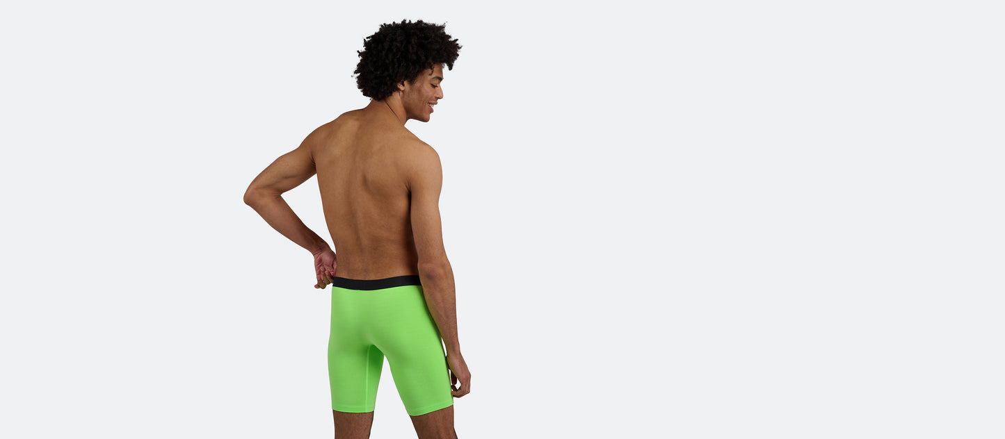 UltraModal™ Core Long Boxer Brief w/ Fly | Neon Green