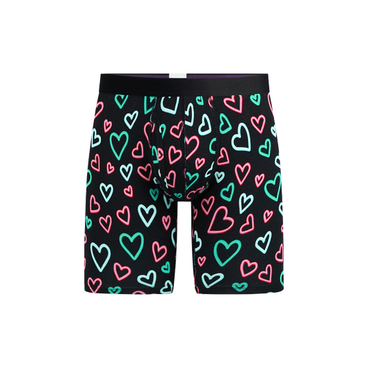 Long Boxer Brief w/ Fly | Electric Hearts