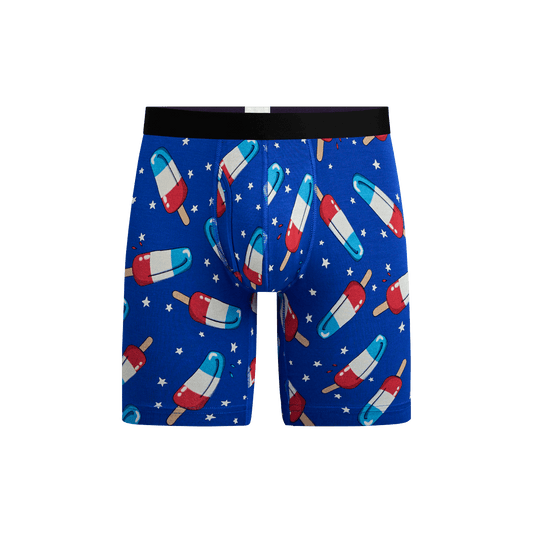 Long Boxer Brief w/ Fly | Patriotic Pops