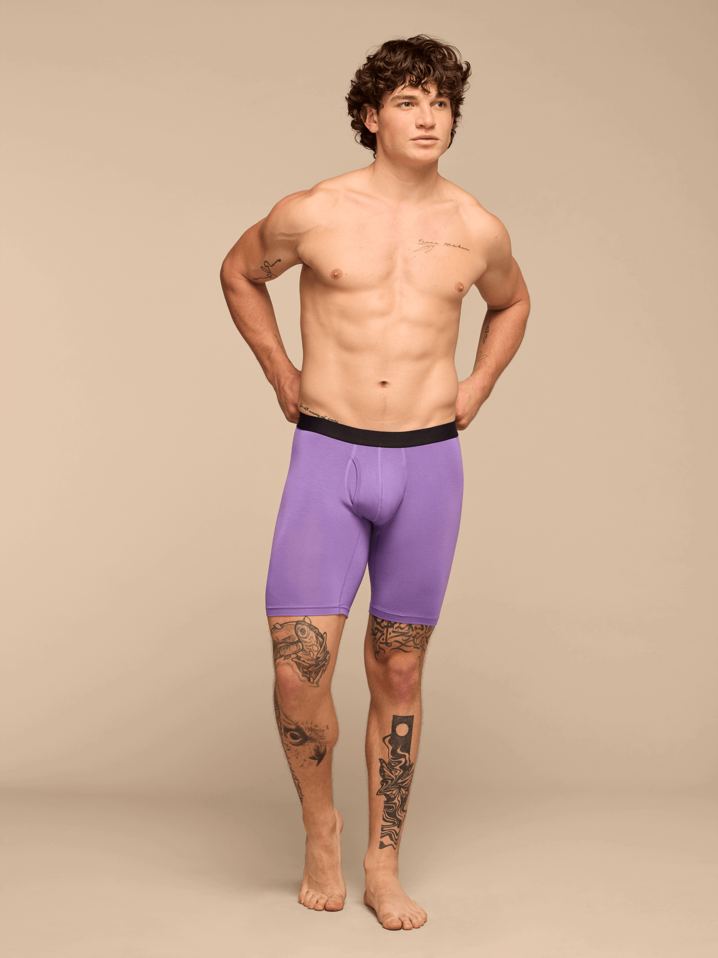 UltraModal™ Core Long Boxer Brief w/ Fly | Purple