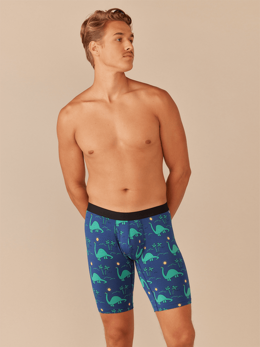 Long Boxer Brief w/ Fly | Dino Shore